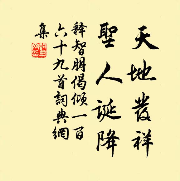 释智朋天地发祥,圣人诞降书法作品欣赏