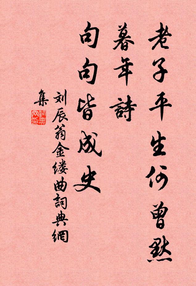 老子平生何曾默,暮年詩,句句皆成史 詩詞名句_詞典網