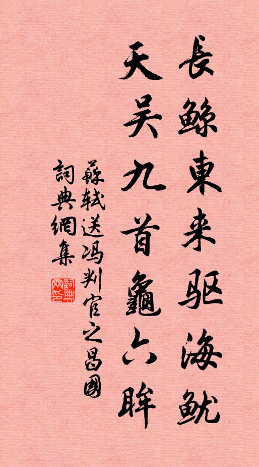 蘇軾長鯨東來驅(qū)海魷，天吳九首龜六眸書法作品欣賞