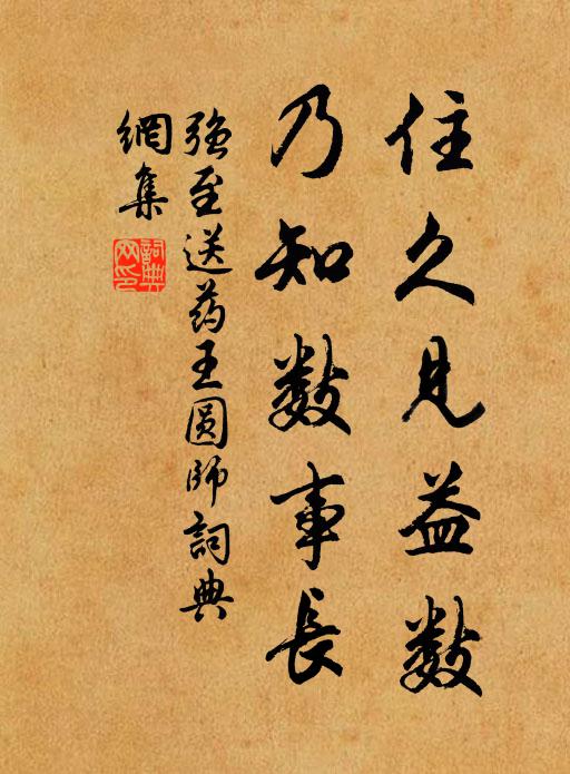 強(qiáng)至住久見益數(shù)，乃知數(shù)事長(zhǎng)書法作品欣賞