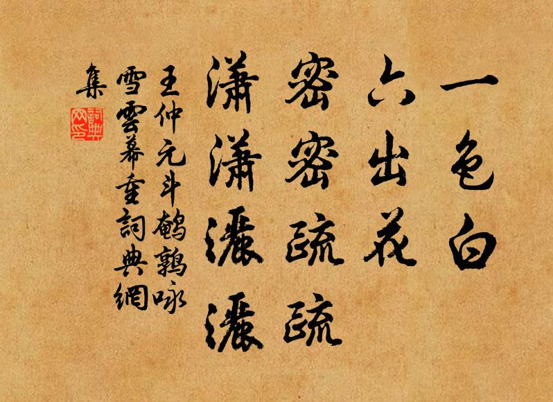 王仲元一色白，六出花，密密疏疏，瀟瀟灑灑書法作品欣賞