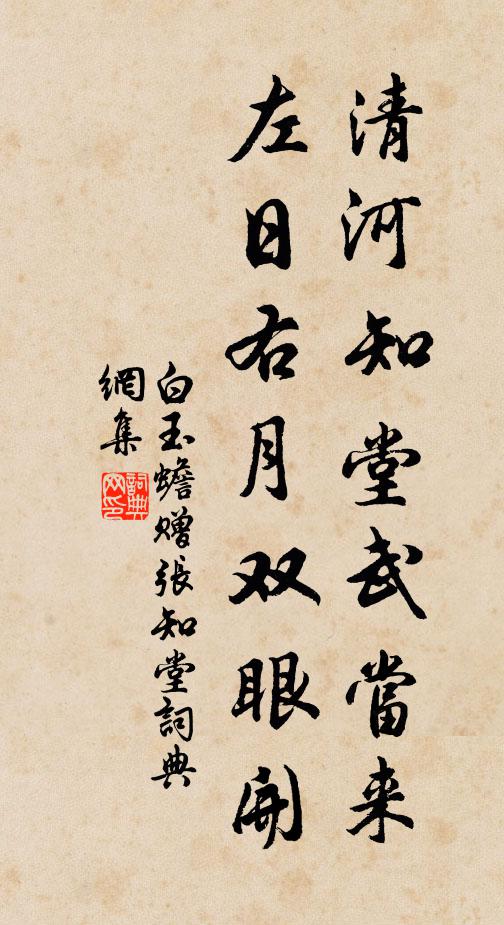 白玉蟾清河知堂武當來，左日右月雙眼開書法作品欣賞