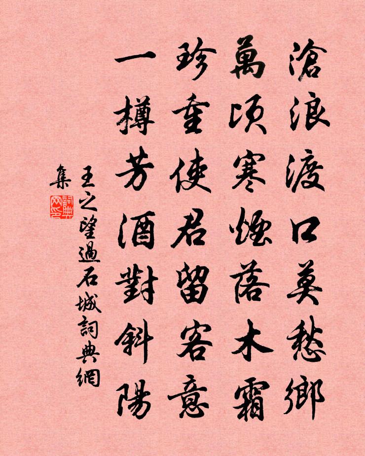 王之望过石城书法作品欣赏