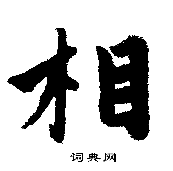 首页 书法字典 相书法 相楷书怎么写好看 相字的楷书书法写法 相毛笔