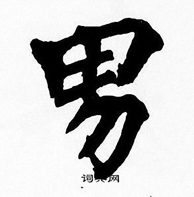 周慧珺写的男字