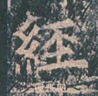 王玄宗王洪范碑中經的写法