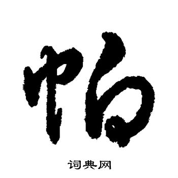 字汇写的帕