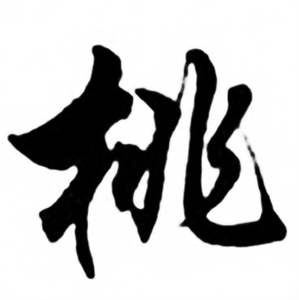 任政写的桃字