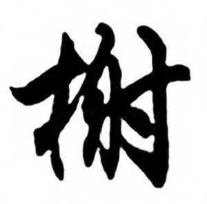 任政写的榭 任政兰斋宋词行书帖中榭的写法