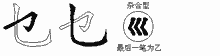 乜的五筆拆字圖