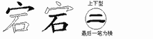 宕的五筆拆字圖