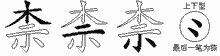 柰的五筆拆字圖