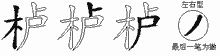 栌的五笔拆字图