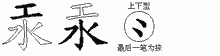 汞的五筆拆字圖