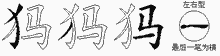 犸的五筆拆字圖