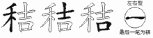 秸的五筆拆字圖