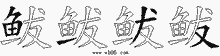 鲅的五筆拆字圖