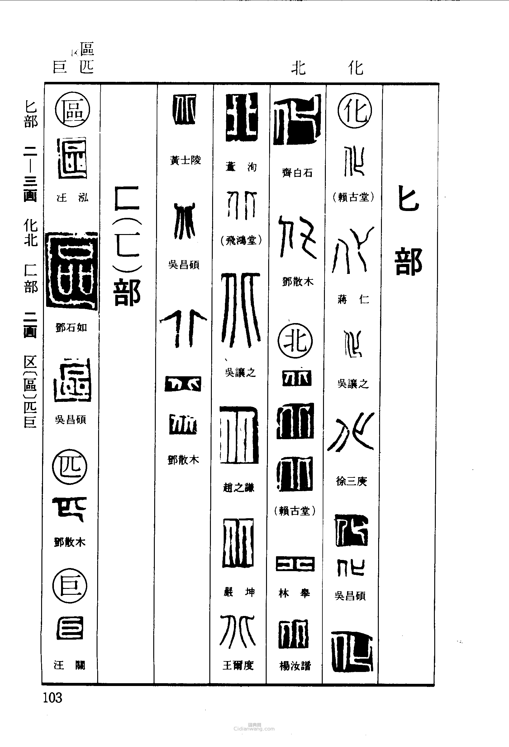 篆文:化北区匹巨